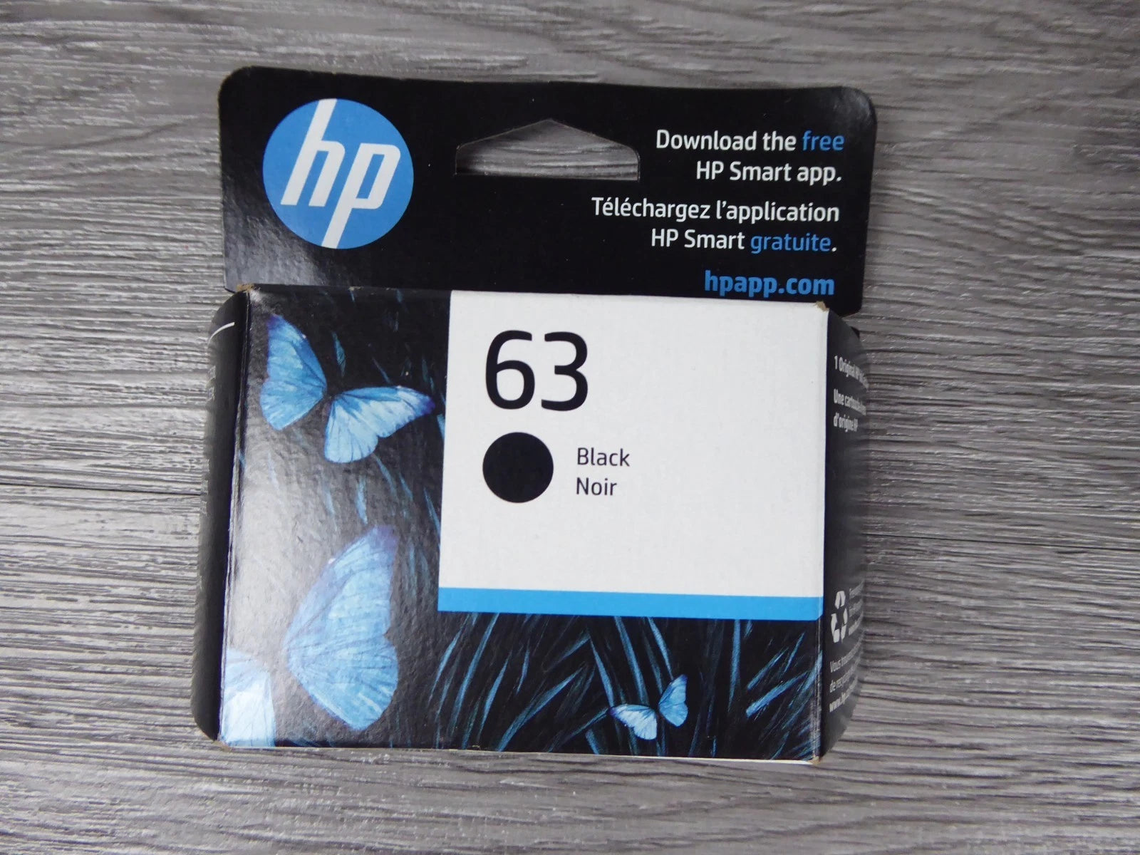 HP 63 Genuine Black Ink Cartridge